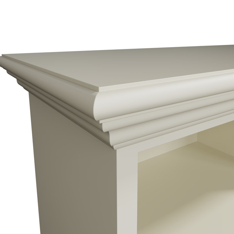 Ophelia & Co. Springdale Painted Hall Shelf With 5 Hooks Charcoal Grey